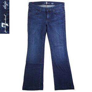 7 For All Mankind Dojo Jeans Flare Denim Stretch Women's "27" Real 31x32